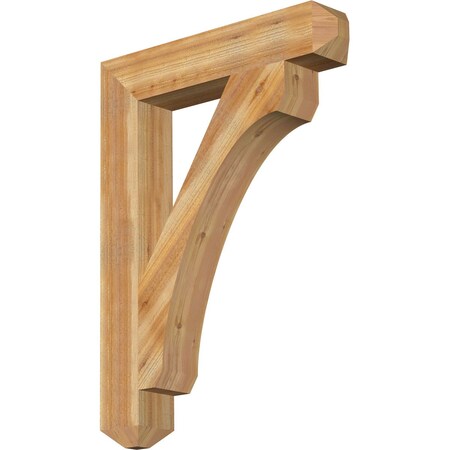 Ekena Millwork Legacy Craftsman Rough Sawn Bracket, Western Red Cedar, 6"W x 34"D x 46"H BKT06X34X46LEC04RWR